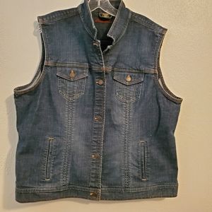 Eddie Bauer Denim Vest, Women's Sz. XXL